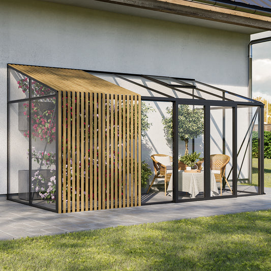 Mews Lean-To — Timber Edition Greenhouse